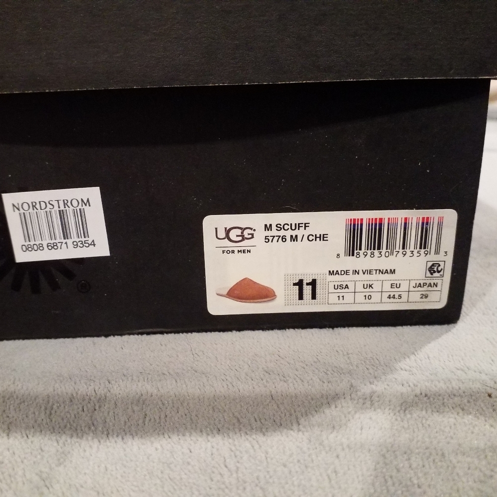 UGG chestnut scuff slippers